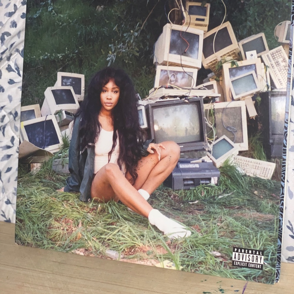 SZA “CTRL” vinyl album with cover.